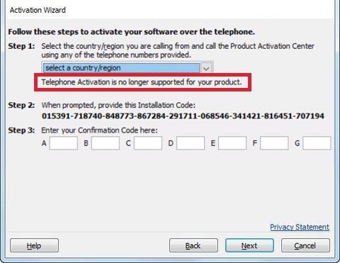 office 2010 confirmation code